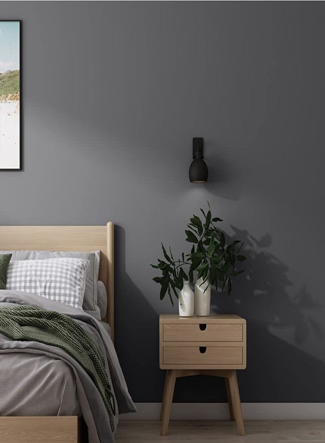 Micpolo 15.7"x118" Dark Grey Peel and Stick Wallpaper - Matte Grey Contact Paper for Bedroom, Wallcovering, Countertops - Image 5